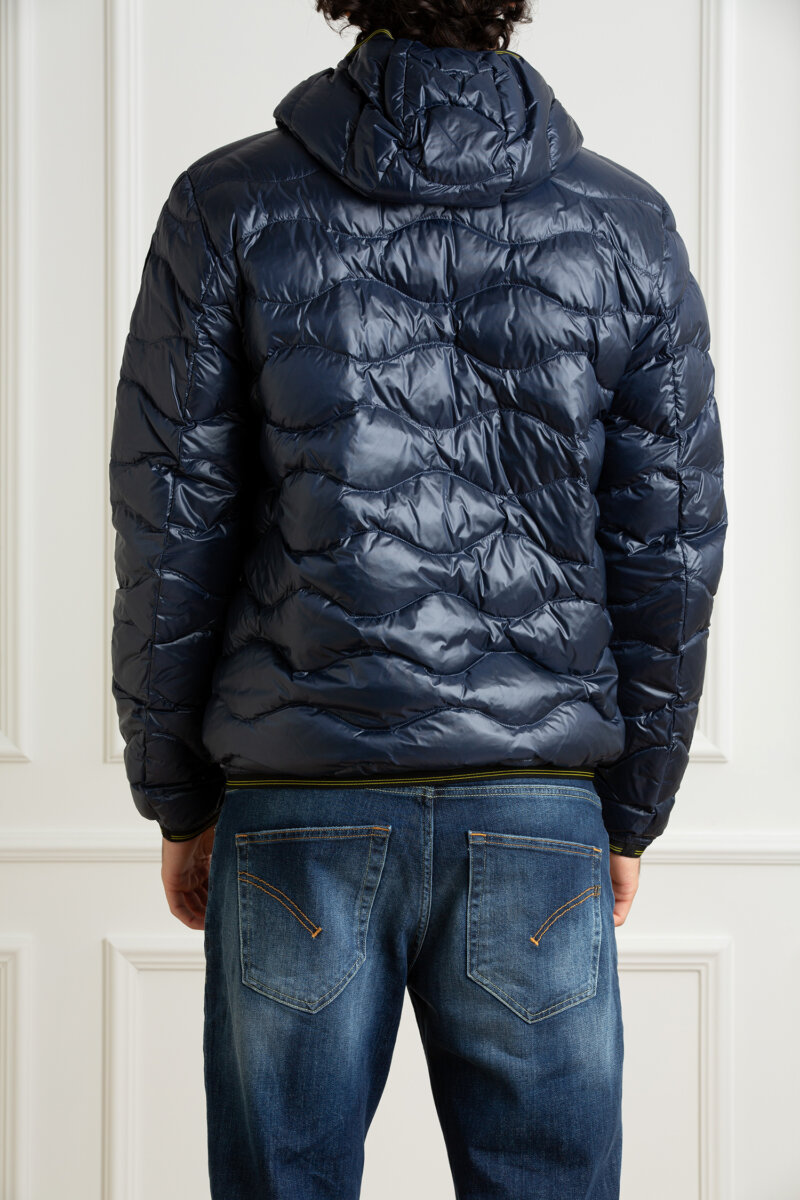 BLAUER-GIUBBINO TRAPUNTATO A ONDE-BLUC03030006355 BLU