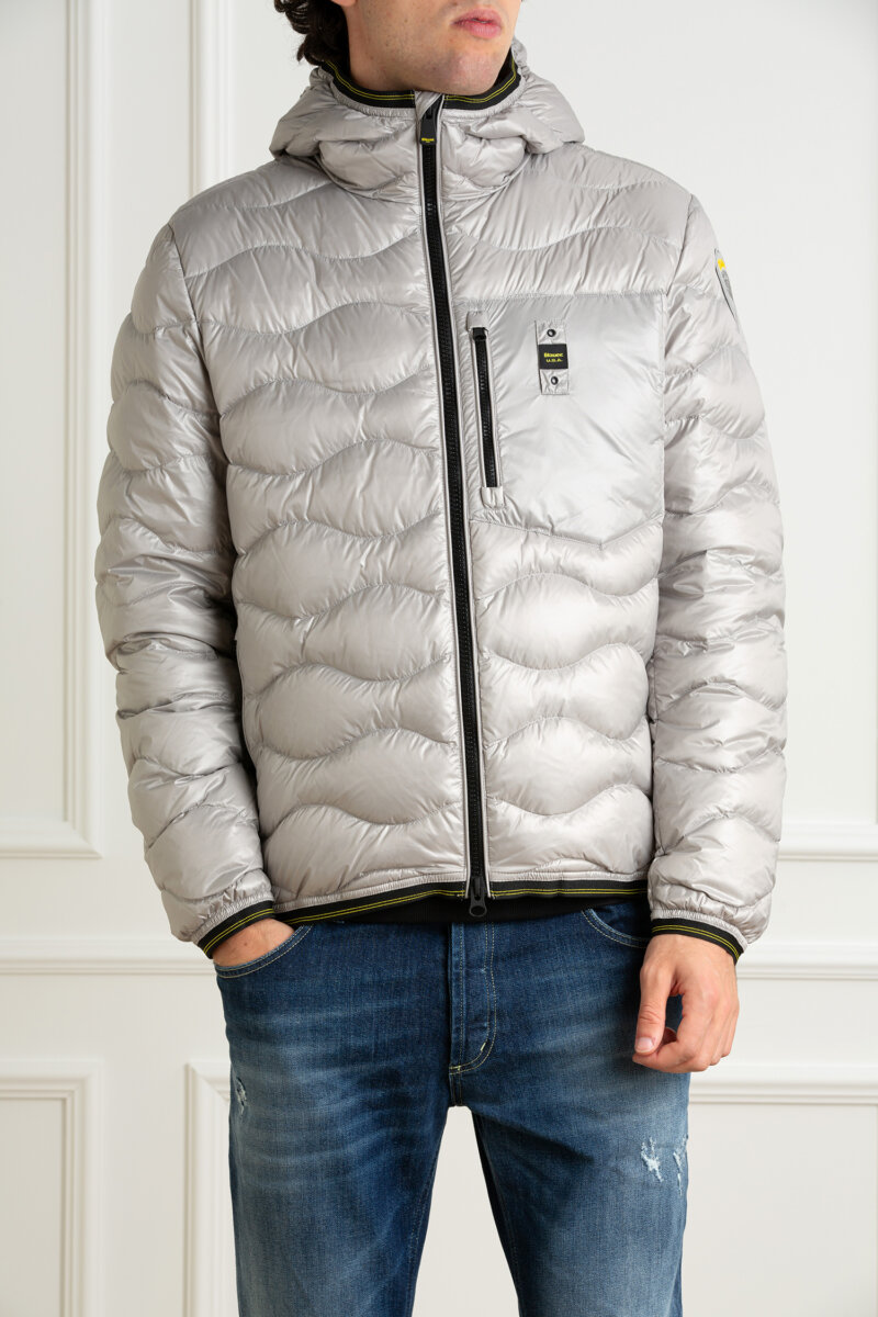 BLAUER-GIUBBINO TRAPUNTATO A ONDE-BLUC03030006355 GRIGIO