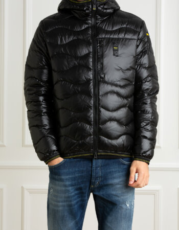 BLAUER-GIUBBINO TRAPUNTATO A ONDE-BLUC03030006355 NERO