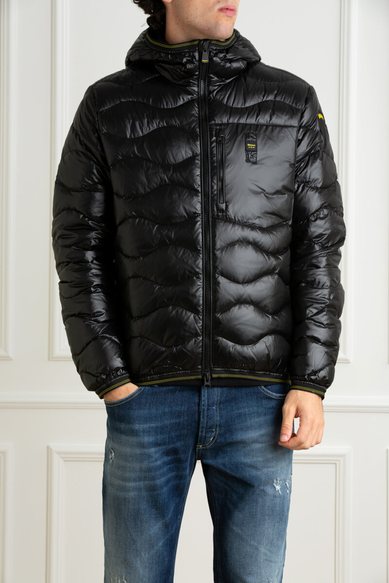 BLAUER-GIUBBINO TRAPUNTATO A ONDE-BLUC03030006355 NERO