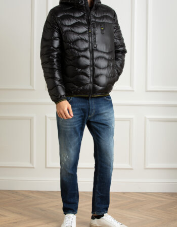 BLAUER-GIUBBINO TRAPUNTATO A ONDE-BLUC03030006355 NERO