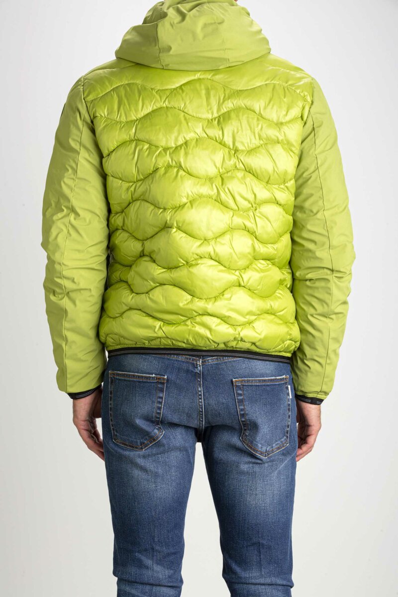 BLAUER-PIUMINO ONDA BIMATERIALE-BLUC080126355 LIME