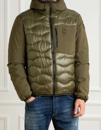 BLAUER-GIUBBINO TRAPUNTATO A ONDE-BLUC08034006355 OLIVA