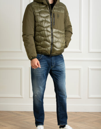 BLAUER-GIUBBINO TRAPUNTATO A ONDE-BLUC08034006355 OLIVA