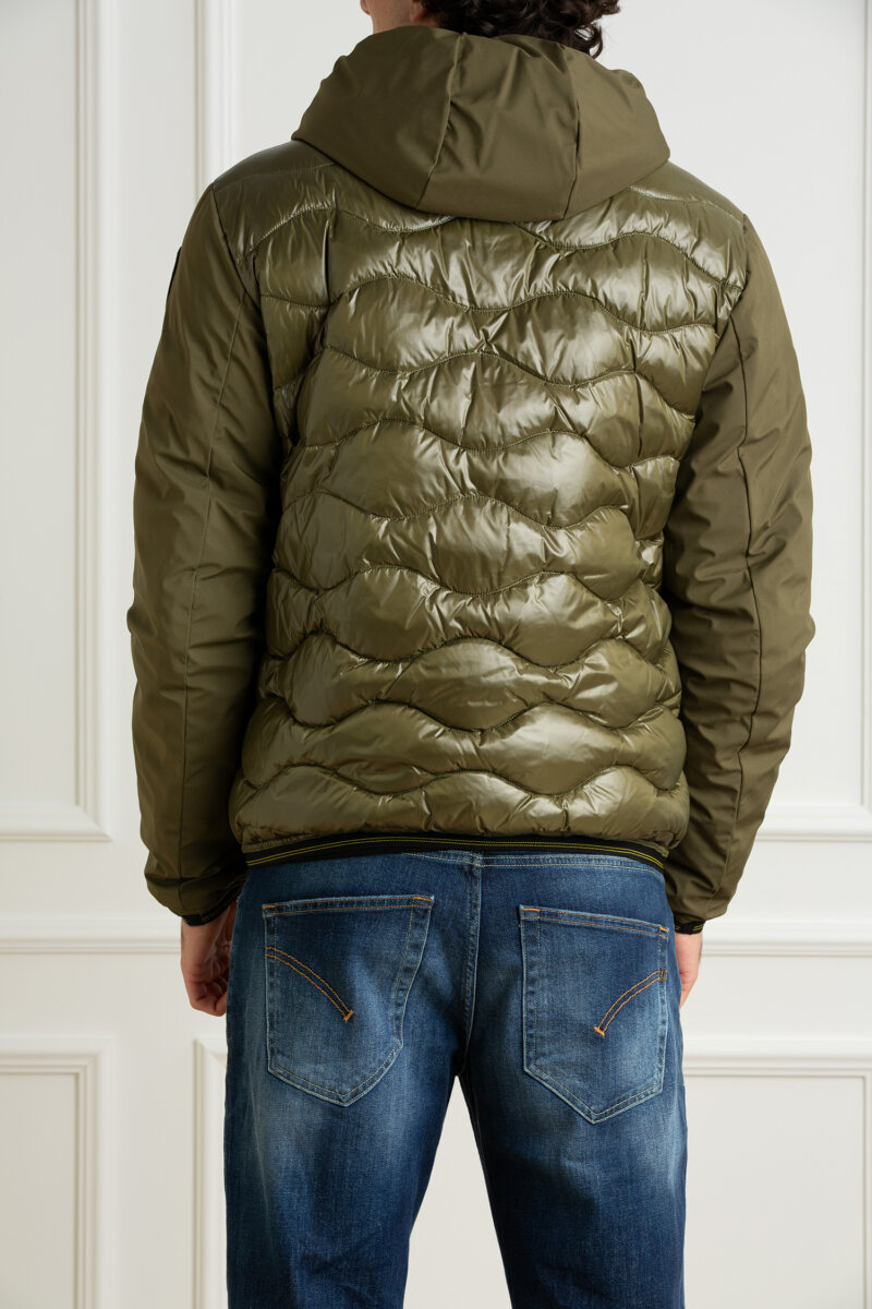 BLAUER-GIUBBINO TRAPUNTATO A ONDE-BLUC08034006355 OLIVA