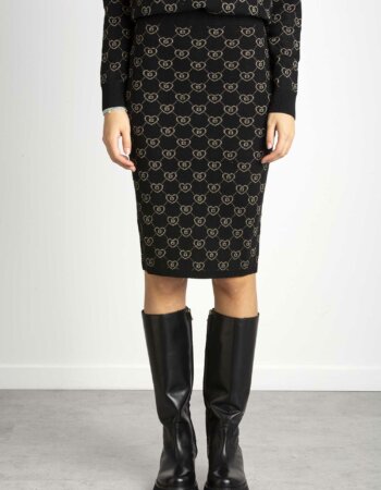 BLUGIRL-GONNA IN MAGLIA-BLURF2113MA21N NERO