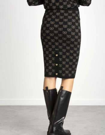 BLUGIRL-GONNA IN MAGLIA-BLURF2113MA21N NERO
