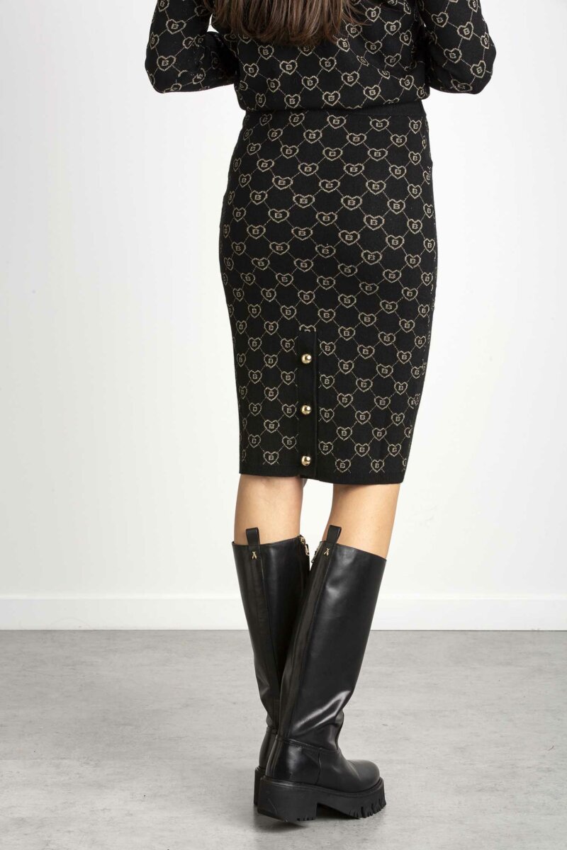BLUGIRL-GONNA IN MAGLIA-BLURF2113MA21N NERO