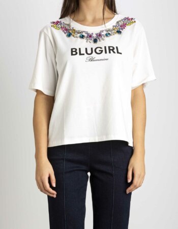 BLUGIRL-T-SHIRT-BLURF2183J0088 CHALK