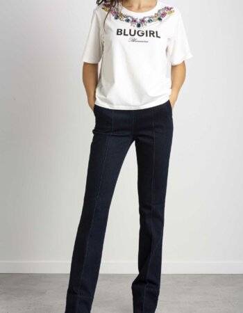 BLUGIRL-T-SHIRT-BLURF2183J0088 CHALK