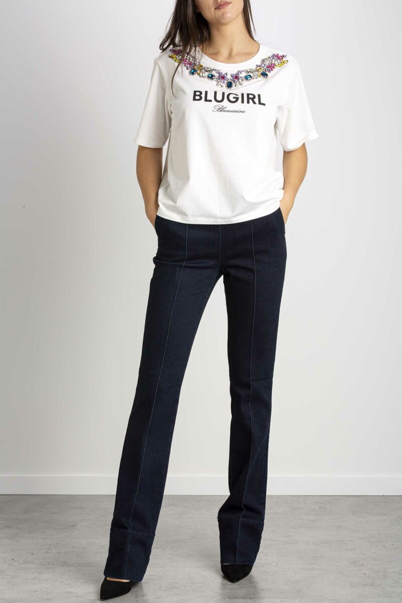 BLUGIRL-T-SHIRT-BLURF2183J0088 CHALK
