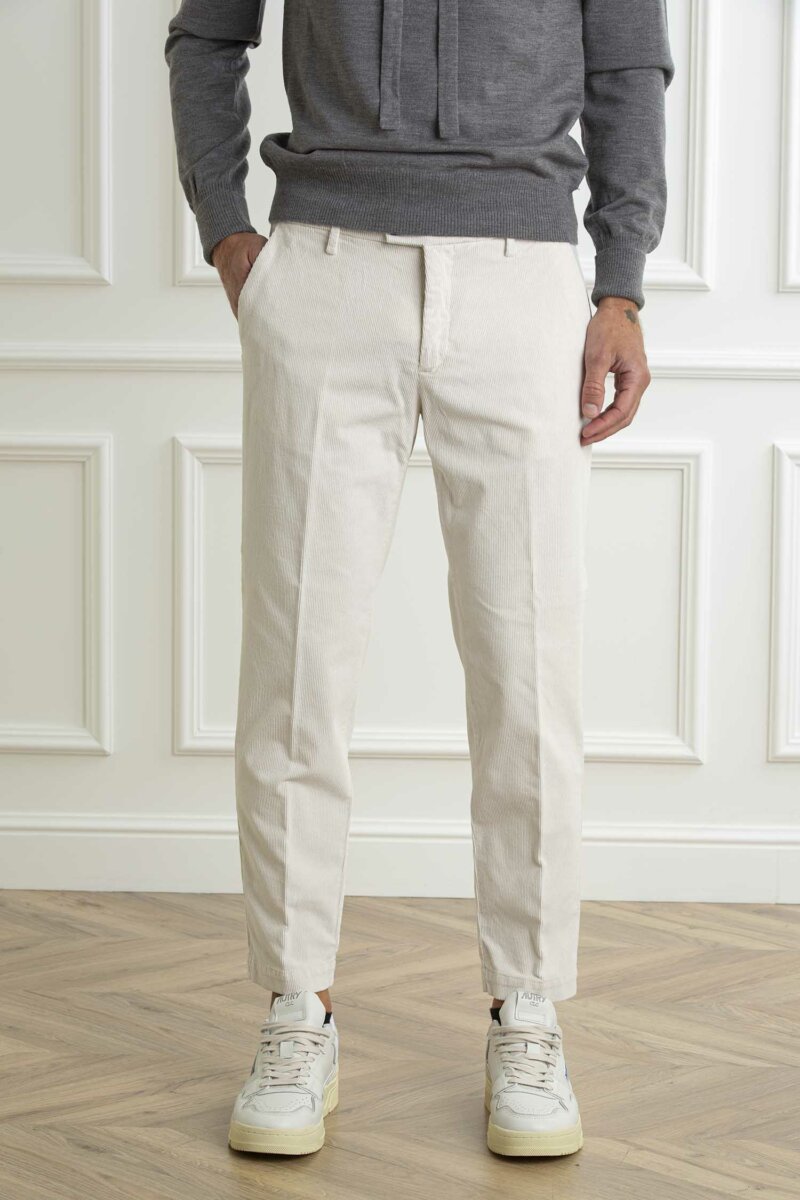 BRO SHIP-PANTALONE CARROT SARAJEVO-BROBSSAR8246F24 PANNA