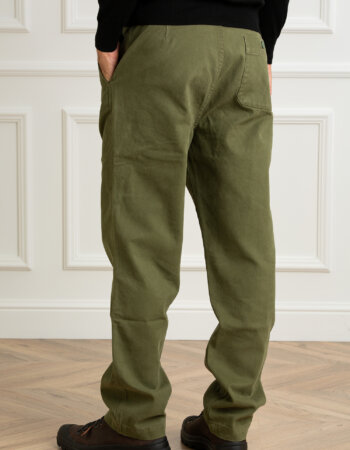 CHESAPEAKE'S-PANTALONE WORK CANVAS-CHELAFONTA4 GREEN