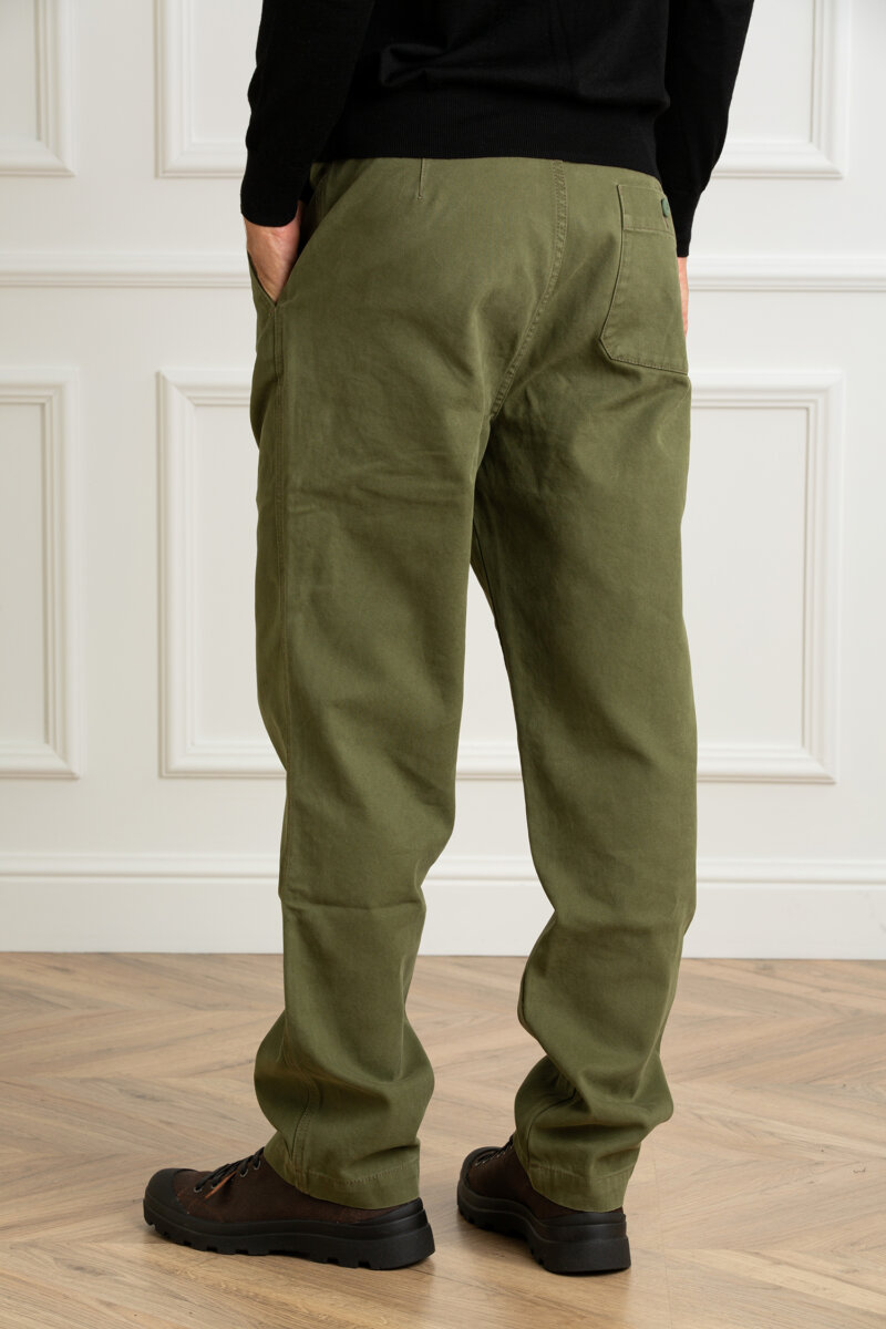 CHESAPEAKE'S-PANTALONE WORK CANVAS-CHELAFONTA4 GREEN