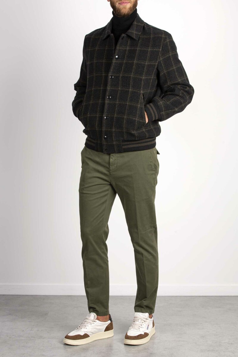 CIRCOLO 1901-BOMBER IN LANA FANTASIA-CICN4157 VERDE