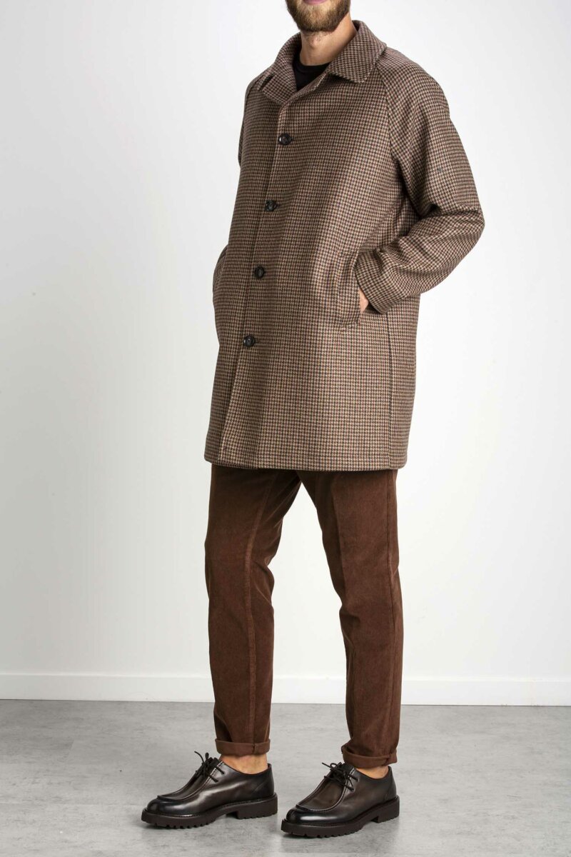 SELECT BOX-CAPPOTTO QUADRETTI-CIE22105TECNO MARRONE