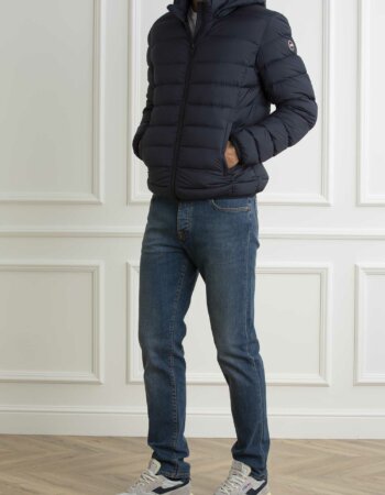 COLMAR ORIGINALS-PIUMINO STRECH CAPPUCCIO STACCABILE-COL12222SEA24 NAVY
