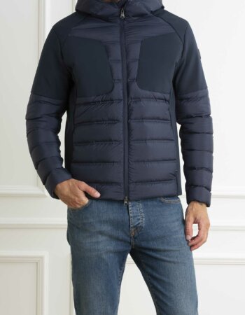 COLMAR ORIGINALS-PIUMINO BIMAT UOMO CAPPUCCIO-COL1286N1WQ NAVY
