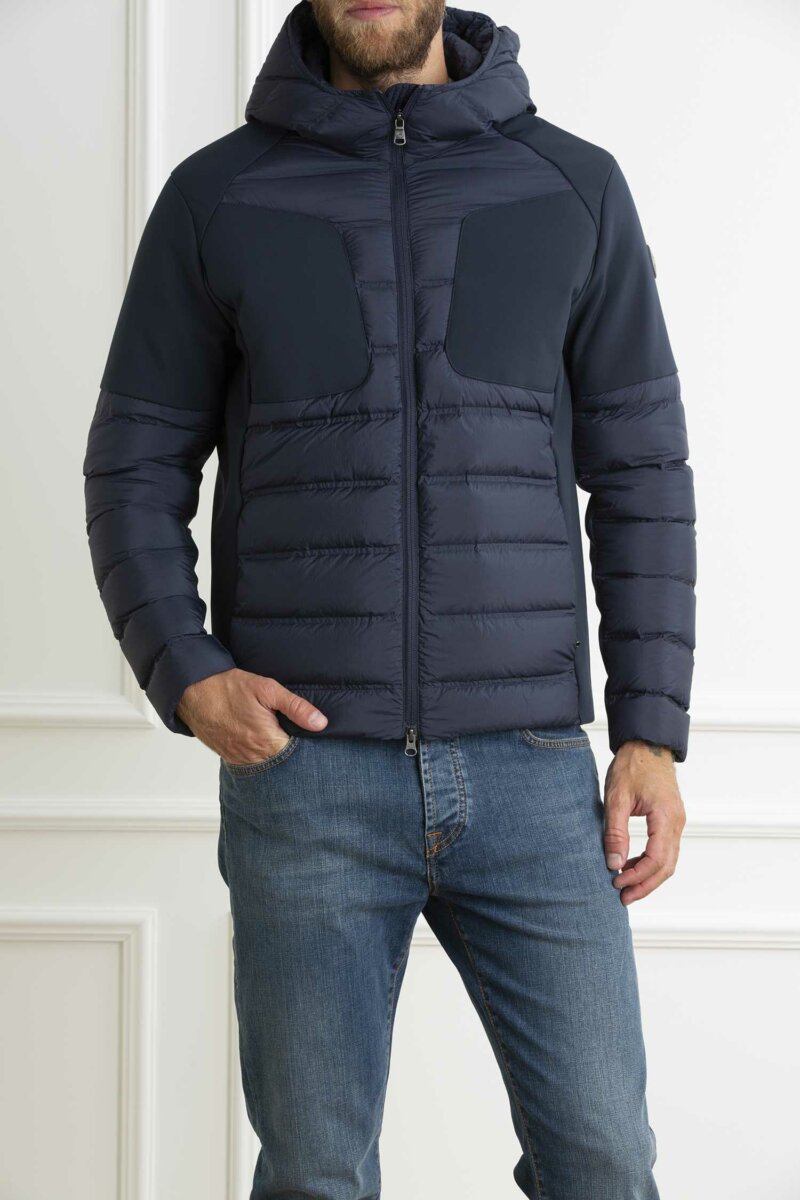 COLMAR ORIGINALS-PIUMINO BIMAT UOMO CAPPUCCIO-COL1286N1WQ NAVY