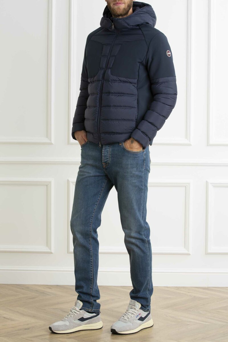 COLMAR ORIGINALS-PIUMINO BIMAT UOMO CAPPUCCIO-COL1286N1WQ NAVY