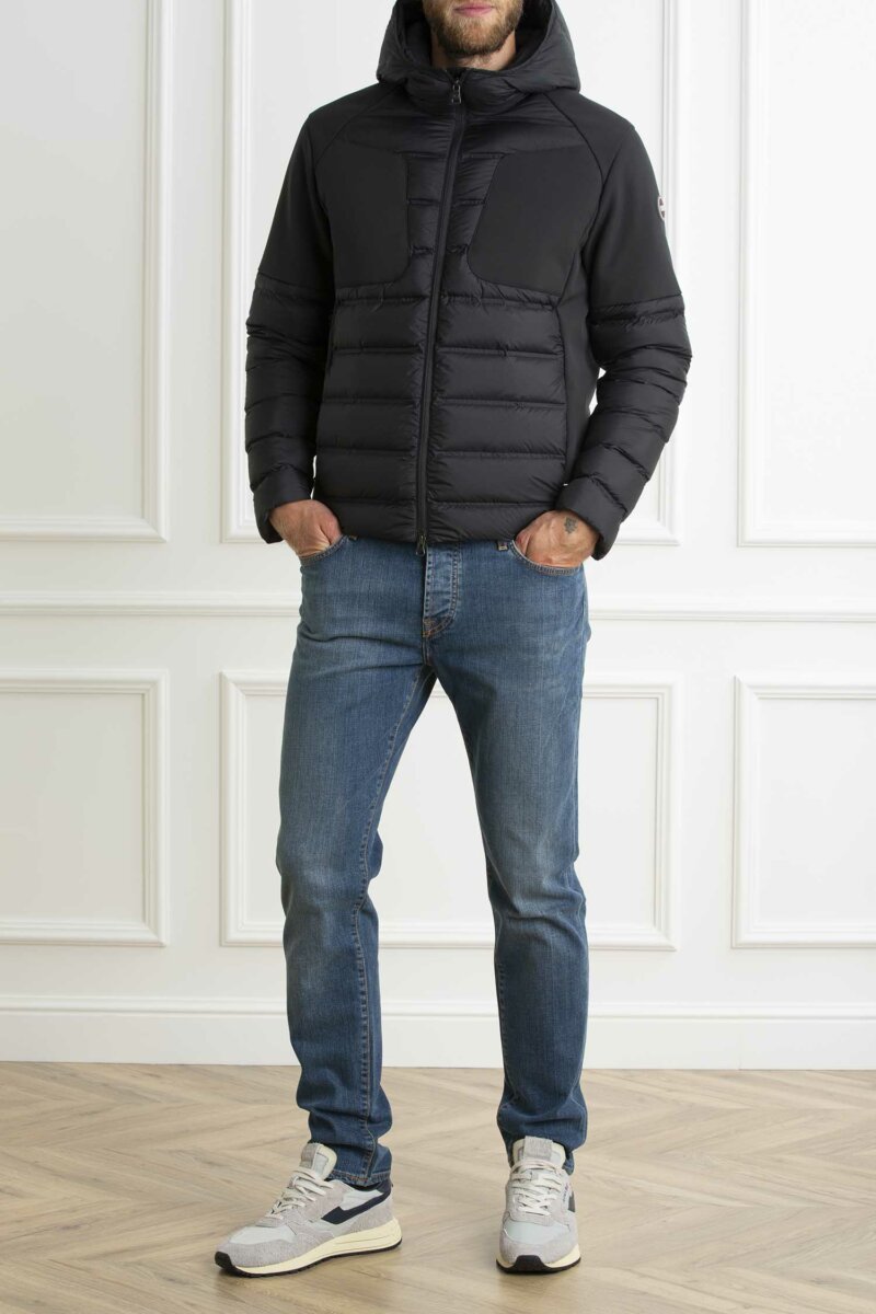 COLMAR ORIGINALS-PIUMINO BIMAT UOMO CAPPUCCIO-COL1286N1WQ NERO