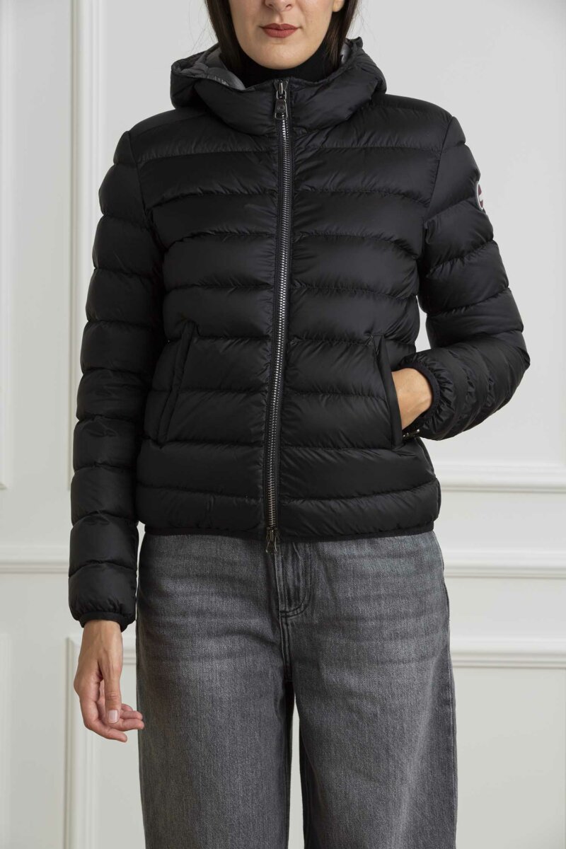 COLMAR ORIGINALS-PIUMINO CORTO CAPPUCCIO DONNA-COL2286N2Y0 NERO