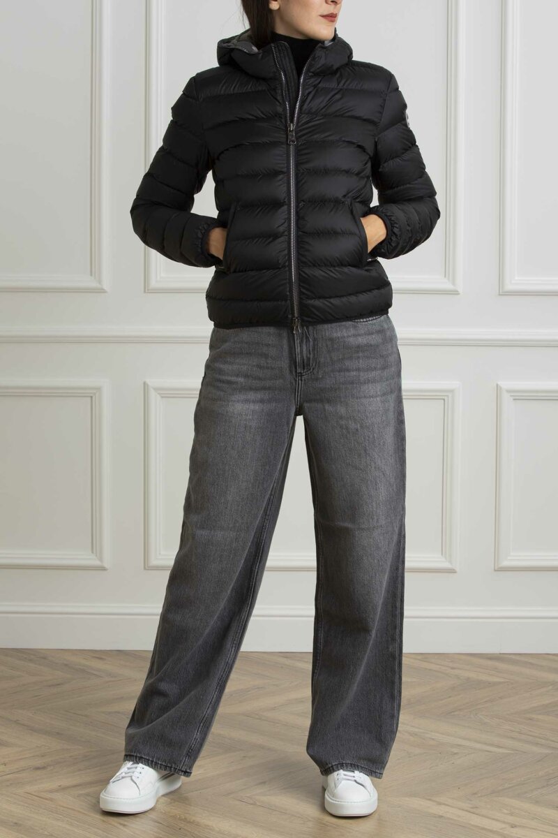 COLMAR ORIGINALS-PIUMINO CORTO CAPPUCCIO DONNA-COL2286N2Y0 NERO