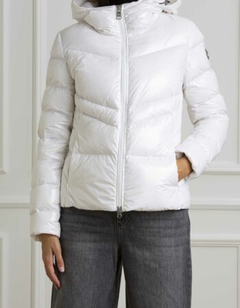 COLMAR ORIGINALS-PIUMINO CORTO LACCATO-COL22958XVA24 BIANCO