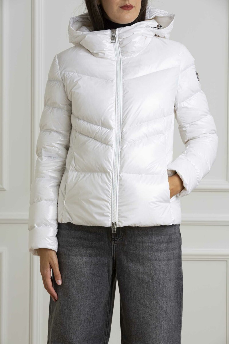 COLMAR ORIGINALS-PIUMINO CORTO LACCATO-COL22958XVA24 BIANCO