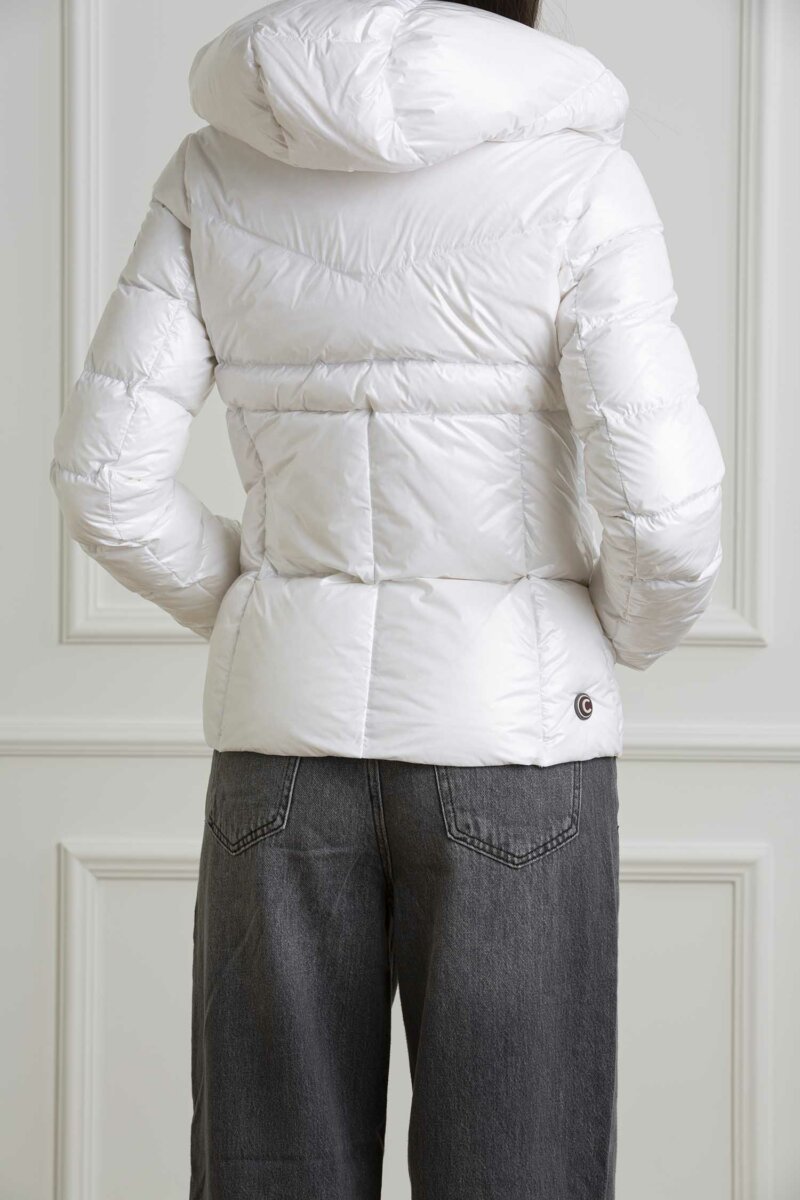 COLMAR ORIGINALS-PIUMINO CORTO LACCATO-COL22958XVA24 BIANCO