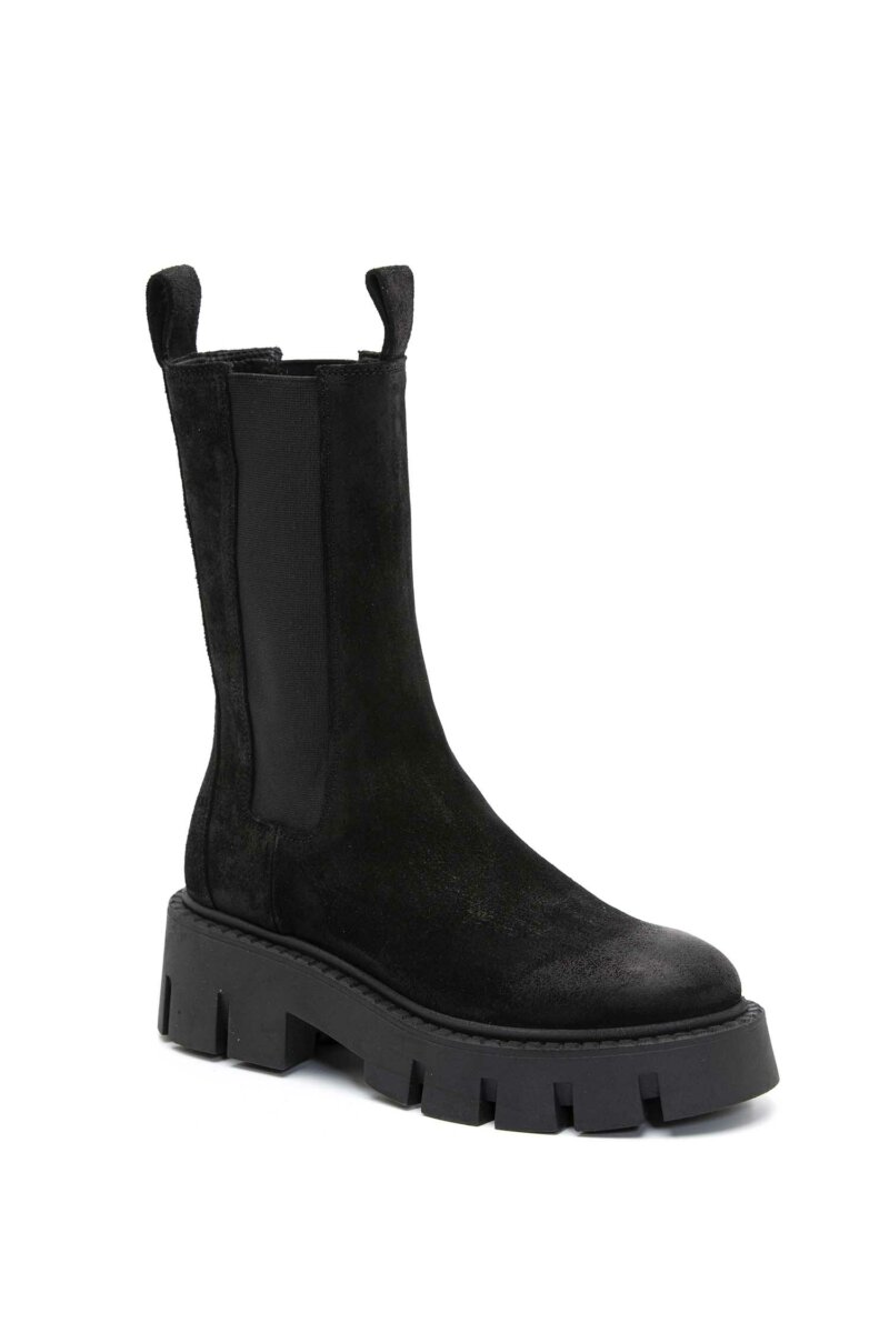 COPENHAGEN-CPH BOOTS WAXED SUEDE-COP0139WSBK BLACK