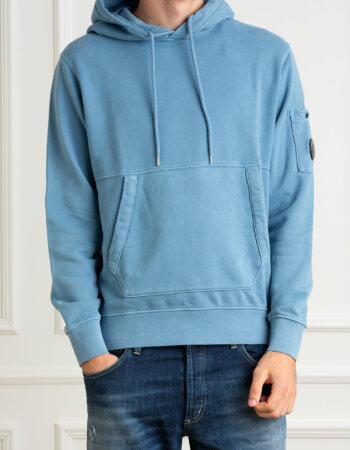 CP COMPANY-FELPA CON CAPPUCCIO DIAGONALE-CPCMSS061A006372R RIVIERA
