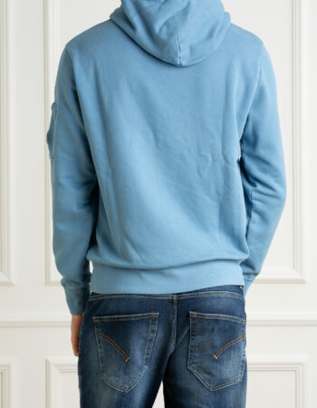 CP COMPANY-FELPA CON CAPPUCCIO DIAGONALE-CPCMSS061A006372R RIVIERA