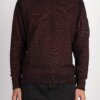 CP COMPANY-MAGLIA GIRO FLEECE-CPKN197A006170AA3 ROSSO
