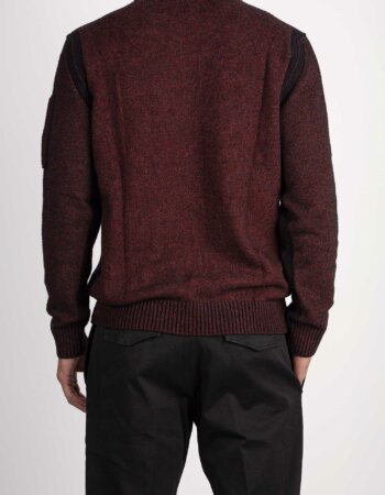 CP COMPANY-MAGLIA GIRO FLEECE-CPKN197A006170AA3 ROSSO