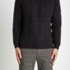 CP COMPANY-MAGLIA CREW NECK IN COTTON/NYLON-CPKN208A006375A BLACK
