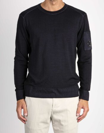 CP COMPANY-MAGLIA GIRO MERINO-CPKN245A003247F ECLIPSE