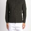 CP COMPANY-MAGLIA CON ZIP RE-WOOL-CPKN268A006595A OLIVA