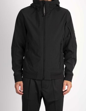 CP COMPANY-GIUBBINO SHELL-R HOOD-CPOW003A006097AA3 NERO
