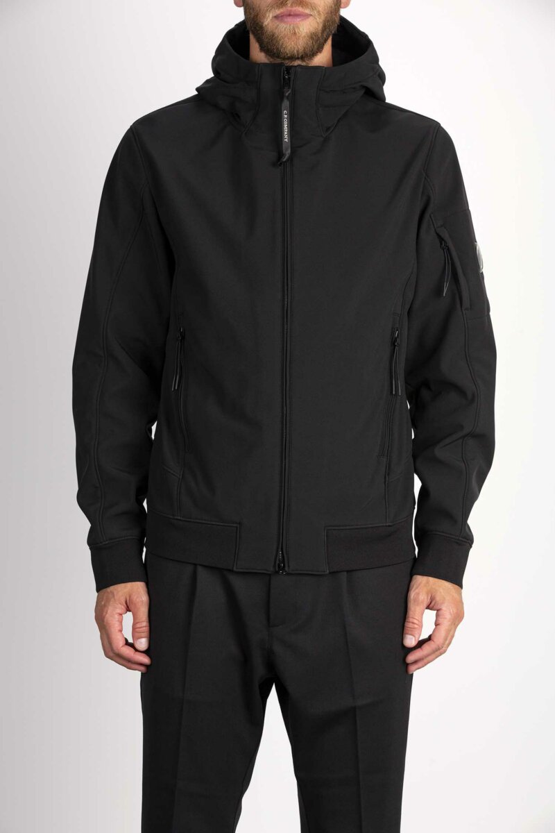 CP COMPANY-GIUBBINO SHELL-R HOOD-CPOW003A006097AA3 NERO
