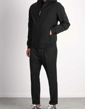 CP COMPANY-GIUBBINO SHELL-R HOOD-CPOW003A006097AA3 NERO