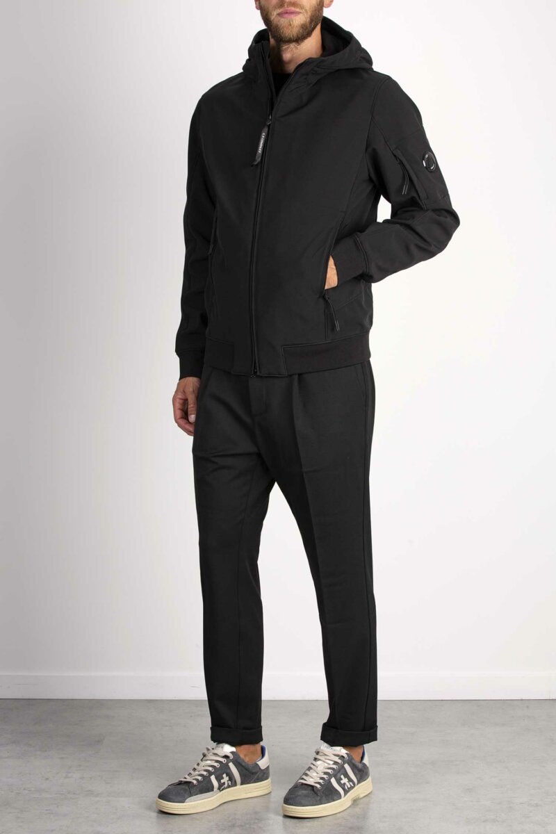 CP COMPANY-GIUBBINO SHELL-R HOOD-CPOW003A006097AA3 NERO