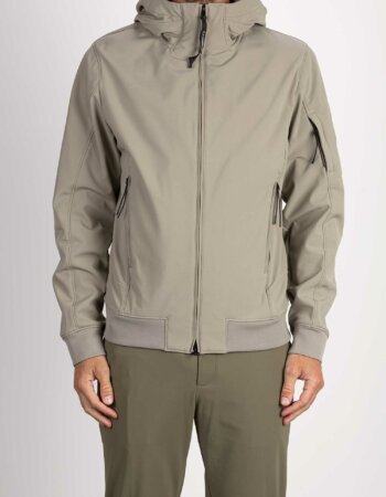CP COMPANY-GIUBBINO SHELL-R HOOD-CPOW003A006097AA3 SILVER