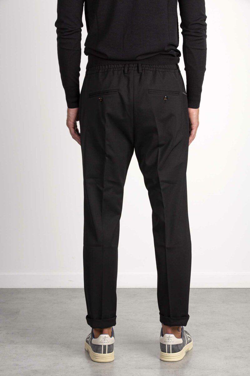CRUNA-PANTALONE LANA TECNICA-CRUMITTE1215 NERO