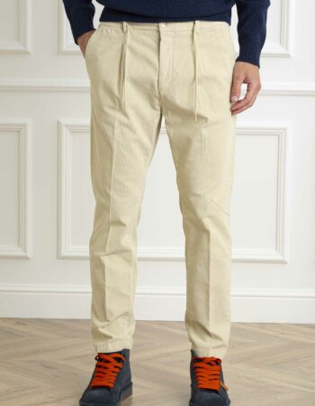 CRUNA-PANTALONE MITTE 1405-CRUMITTE1405 ECRU