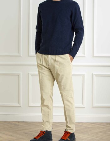CRUNA-PANTALONE MITTE 1405-CRUMITTE1405 ECRU