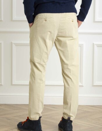 CRUNA-PANTALONE MITTE 1405-CRUMITTE1405 ECRU
