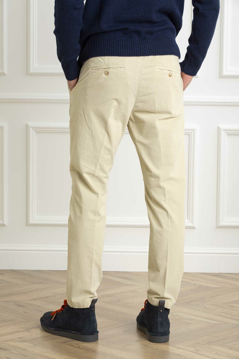 CRUNA-PANTALONE MITTE 1405-CRUMITTE1405 ECRU