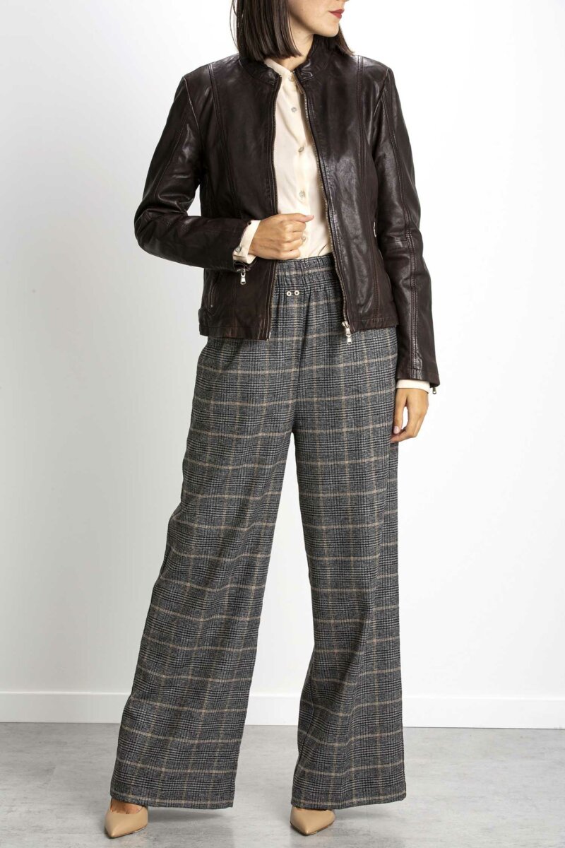 D'AMICO-BOMBER IN PELLE-DADGD0118 MORO