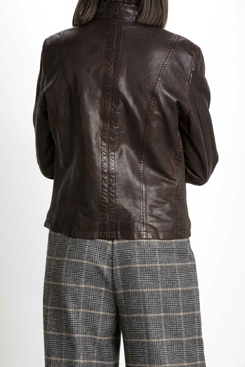 D'AMICO-BOMBER IN PELLE-DADGD0118 MORO